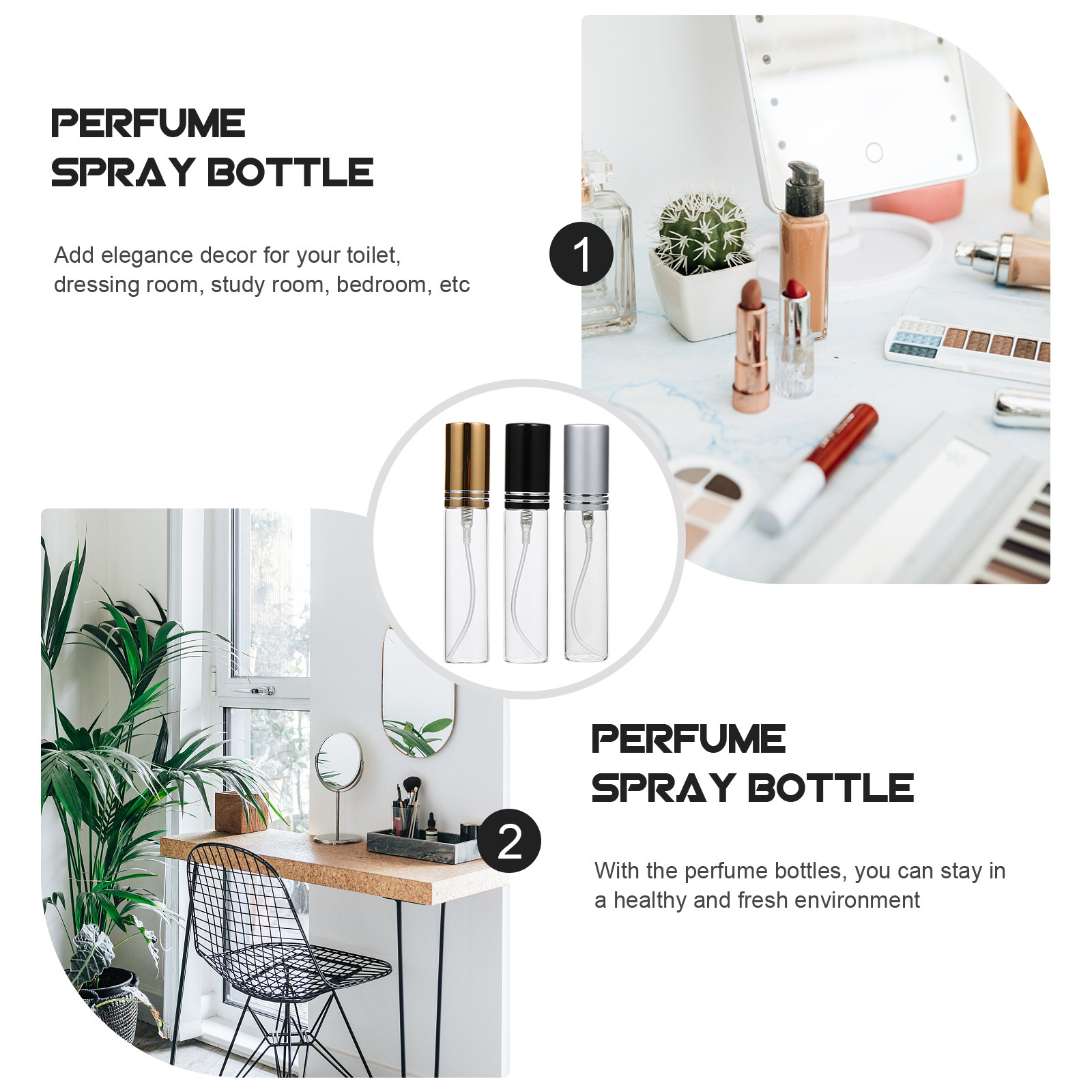 6 piezas de botellas de perfum - Misting Bottle Fine reseña y precio